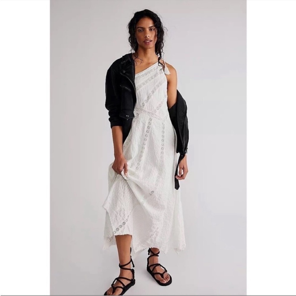 Free People Bella One Shoulder Maxi Dress NWT